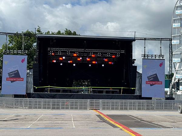 Smart Stage 120 at Cheshire Oaks 30 year celebration
