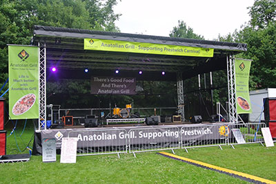 Stage for festivals